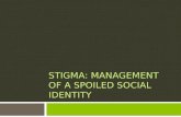 Stigma: Management of a spoiled social identity