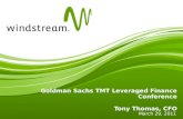 Goldman Sachs TMT Leveraged Finance Conference Tony Thomas, CFO
