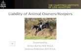 Liability of Animal Owners/Keepers
