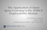 The Application of Open Space Learning in the AHECS Employability Module