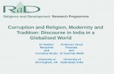 Corruption and Religion, Modernity and Tradition: Discourse in India in a Globalised World