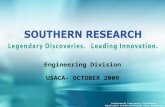 Engineering Division USACA– OCTOBER 2009