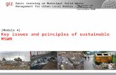 [Module 4] Key issues and principles of sustainable MSWM