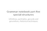 Grammar notebook part five special structures
