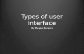 Types of user interface