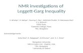 NMR investigations of  Leggett- Garg  Inequality