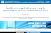 Mobile communications and health