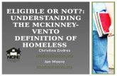 Eligible  or Not?: Understanding the  McKinney-Vento  Definition of Homeless