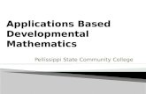 Applications Based Developmental Mathematics