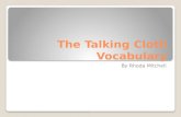 The Talking Cloth Vocabulary