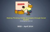 Making Thinking Visible Strategies through Social Studies  Kindergarten and 1st