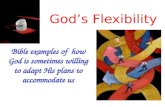 God’s Flexibility