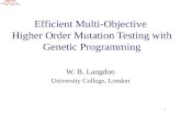 Efficient Multi-Objective  Higher Order Mutation Testing with Genetic Programming