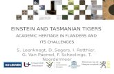 Einstein and Tasmanian  Tigers  academic  heritage in  Flanders and  its challenges
