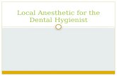 Local Anesthetic for the Dental Hygienist