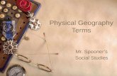 Physical Geography  Terms