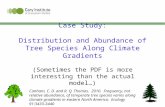Case  Study: Distribution and Abundance of Tree Species Along Climate Gradients