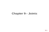 Chapter 9-- Joints