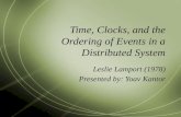 Time, Clocks, and the Ordering of Events in a Distributed System