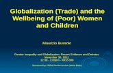 Globalization (Trade) and the Wellbeing of (Poor) Women and Children