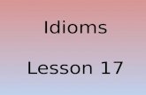 Idioms Lesson 17
