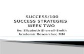 SUCCESS/100 SUCCESS STRATEGIES   WEEK TWO