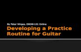 Developing a Practice Routine for Guitar