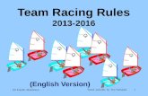 Team Racing  Rules 2013-2016