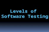 L evels of  Software Testing