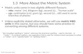 1.3  More About the Metric System