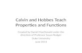 Calvin and Hobbes Teach Properties and Functions