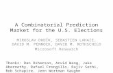 A Combinatorial Prediction Market for the U.S. Elections