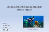 Threats to the Mesoamerican Barrier Reef