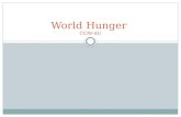 World Hunger  CGW-4U