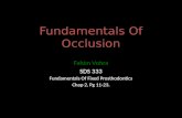 Fundamentals Of Occlusion