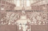 Politics in 17 th  Century England