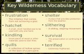 Key Wilderness Vocabulary