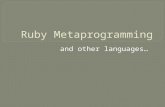 Ruby  Metaprogramming