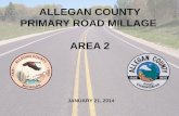 ALLEGAN COUNTY PRIMARY ROAD MILLAGE  AREA 2