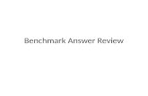 Benchmark Answer Review