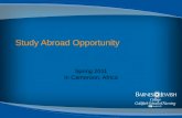 Study Abroad Opportunity