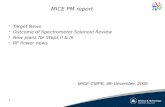 MICE  PM report