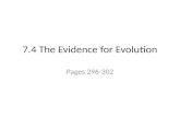 7.4 The Evidence for Evolution