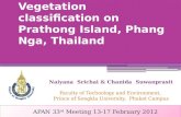Vegetation classification on  Prathong Island,  Phang Nga ,  Thailand