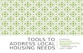Tools to Address Local Housing Needs