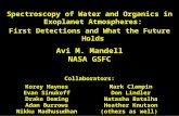Avi M.  Mandell NASA GSFC Collaborators :
