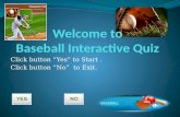 Welcome to Baseball Interactive Quiz