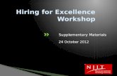 Hiring for  Excellence Workshop