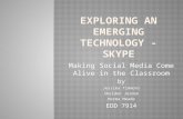 Exploring an emerging technology - skype