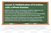 Lesson  3:  Multiplication of Fractions with a Whole Number.
